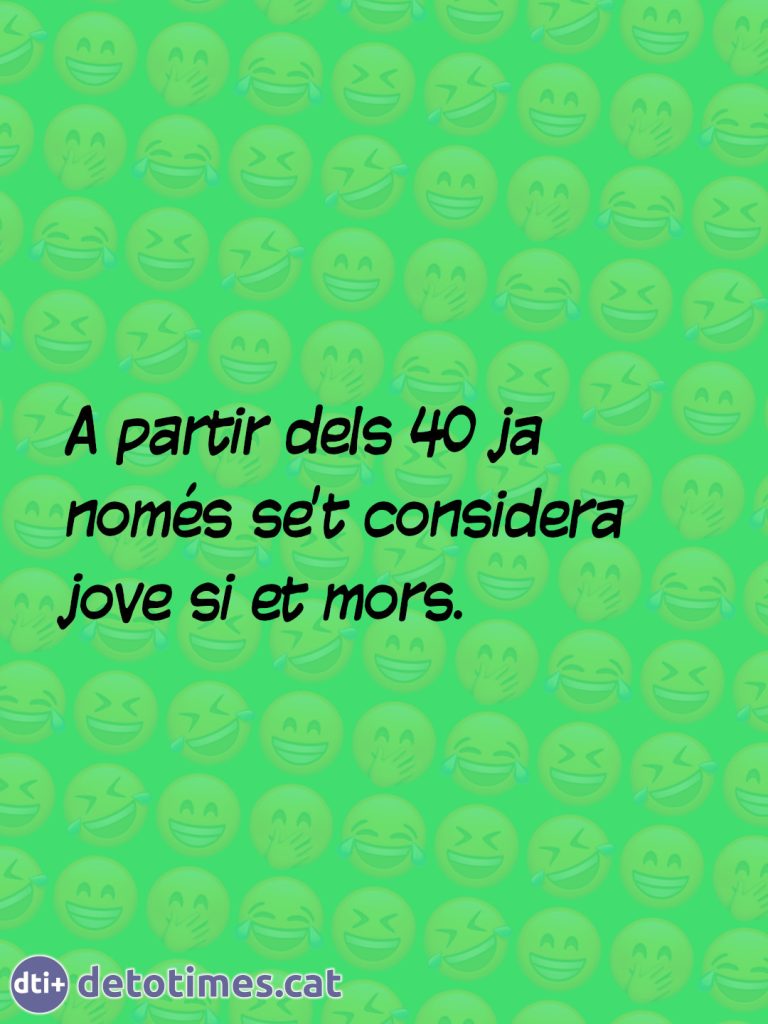 A partir dels 40...
