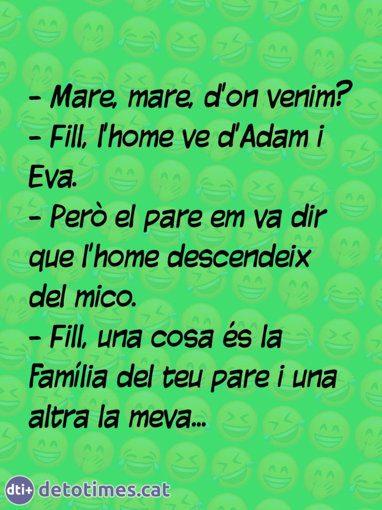 D'on venim?