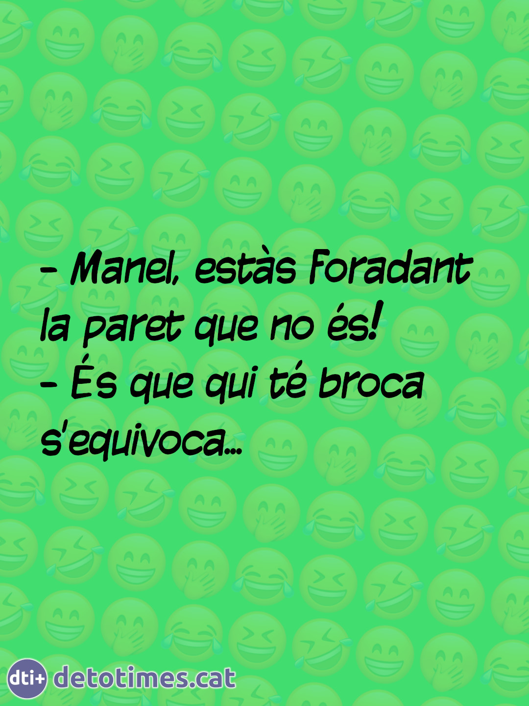 Foradant la paret que no és
