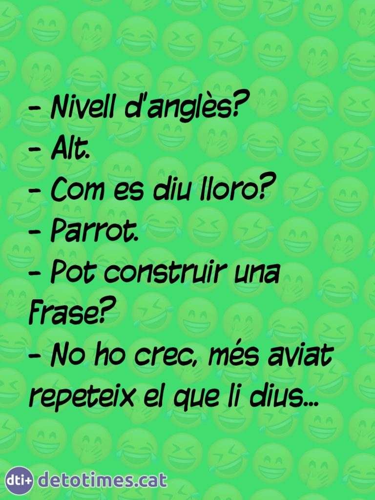 Lloro en anglès