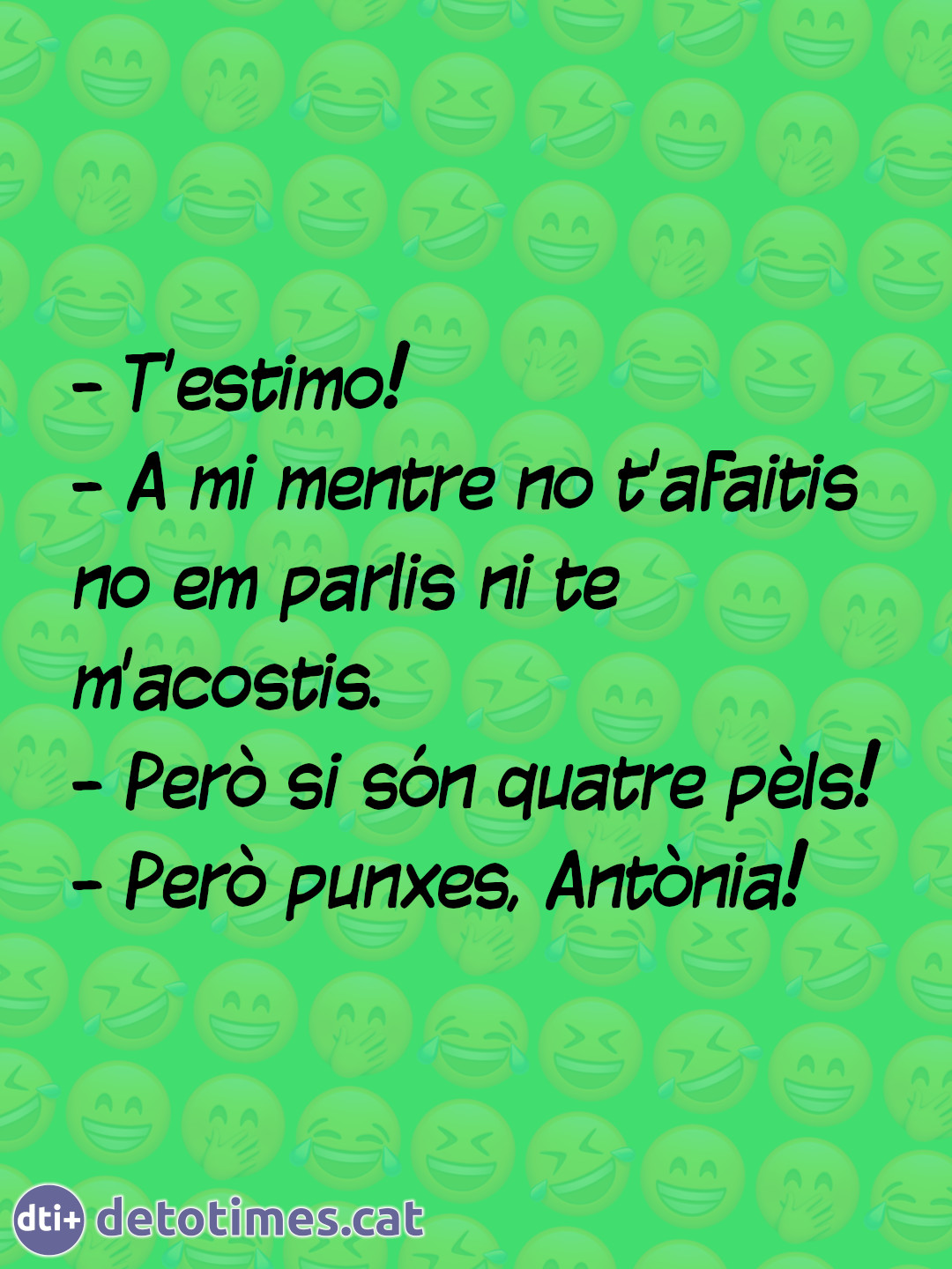 Mentre no t'afaitis...