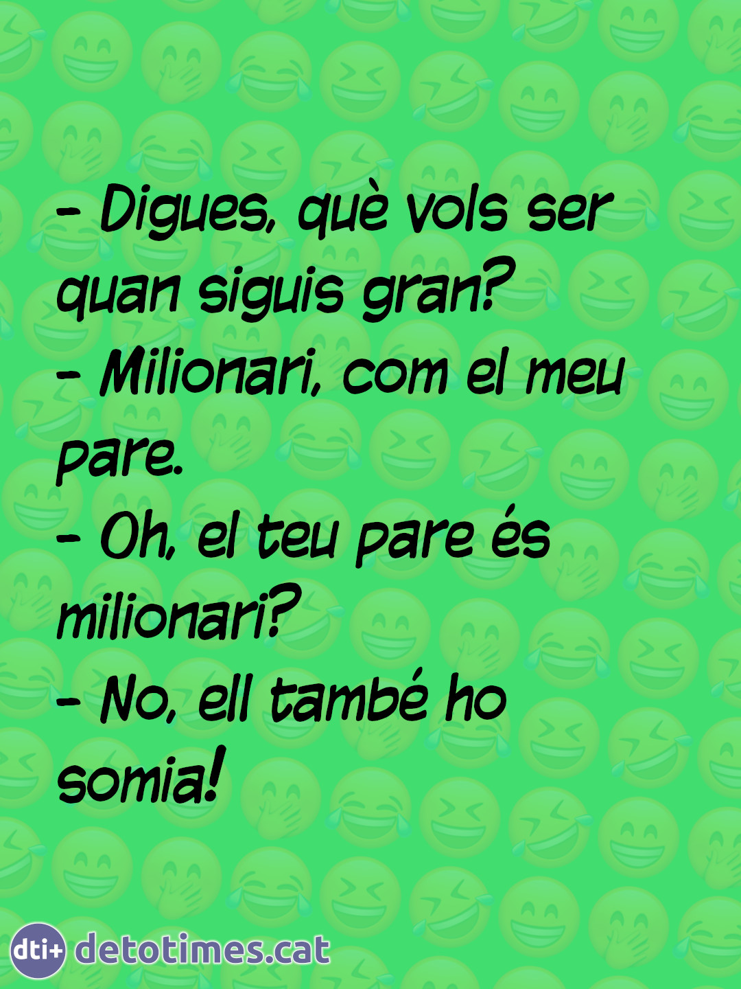 Què vols ser quan siguis gran?