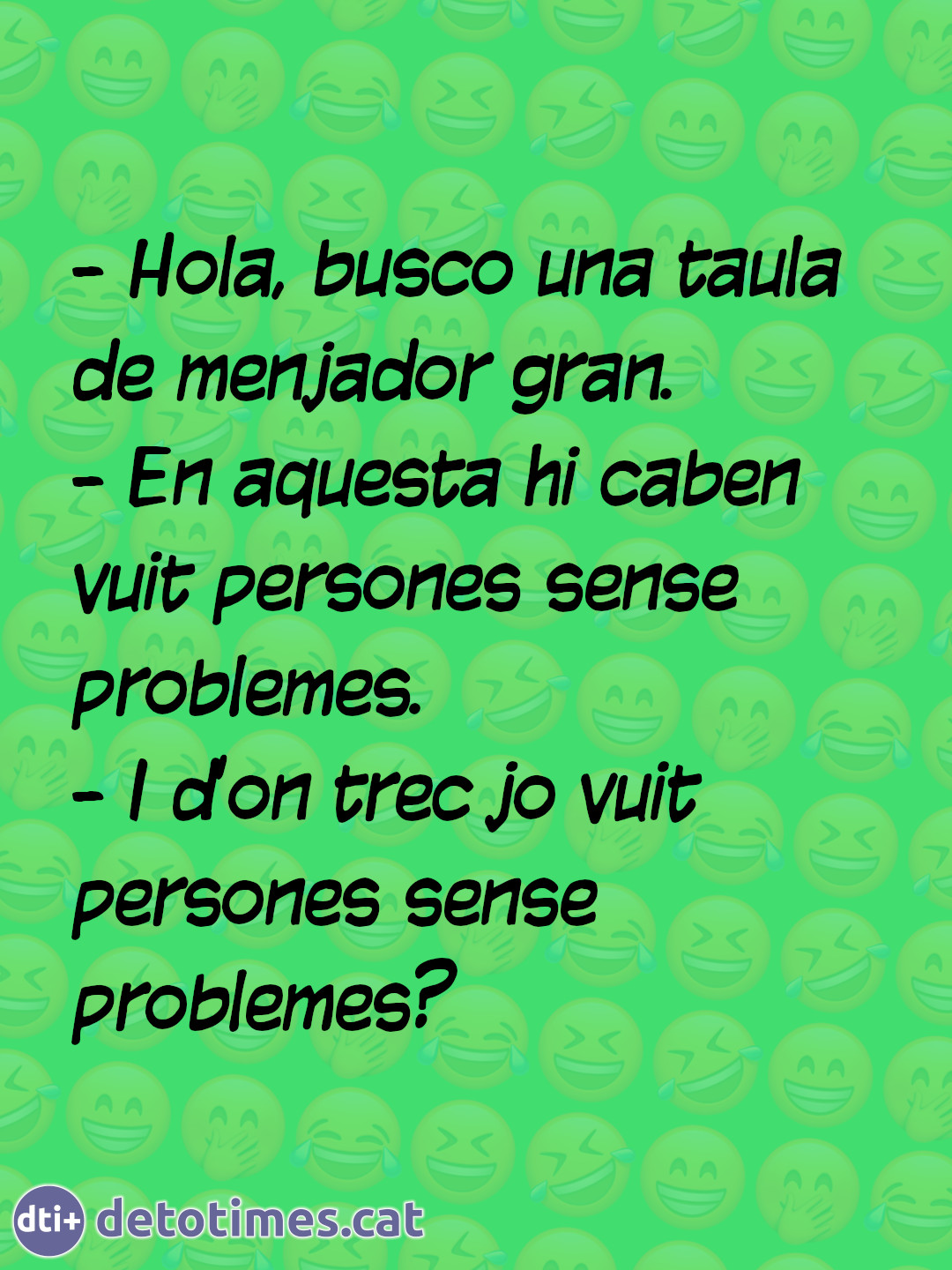Taula de menjador gran